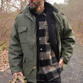 Rothco Field Jacket - All-Season Outdoor Weather Protection and Classic Style Coat, Woodland Camo, 4XL