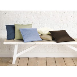 Fleuresse Colours Uni Maco Satin Cushion Case Blue 6031