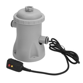 Clear Cartridge Filter Pump, 330 Gallon Ground Swimming Pool Filter Pump, Electric Pool Pump System, Water Filter Pump for Garden, Patio, Pools Cleaning (US 110V)