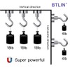 BTLIN Magnetic Hooks, Small Strong Neodymium Hook Magnet, 15 mm