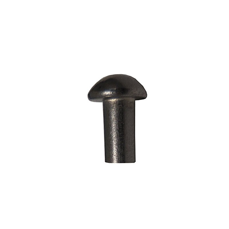 Hanson Rivet 3/16inches Diameter X 1/2inches Length Solid Steel Round