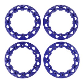ATV Wheel Rim Hub Protection, 4Pcs 8 Inch Wheel Trim Hub Protection Decor Plastic Hubcap Decorative Side Cover Universal ATV Wheel Hub Decor for ATVs, Go Karts, and Other