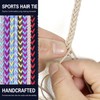 2 Packs(1PC 35"+1PC 25") Pink Hair Bands for Thick Hair,
