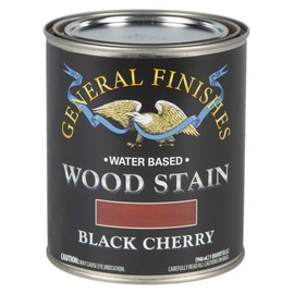 General Finishes Water Based Wood Stain, 1 Quart, Black Cherry