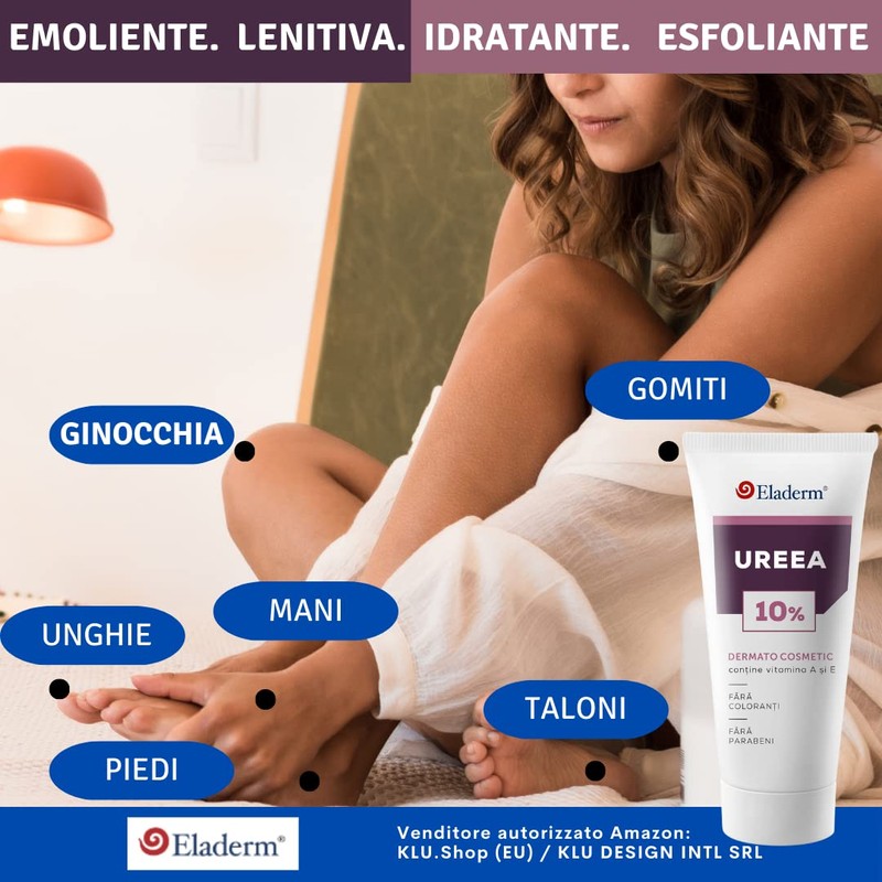 Eladerm Urea Cream 10% 100 ml Urea Cream, Keratosis, Psoriasis,