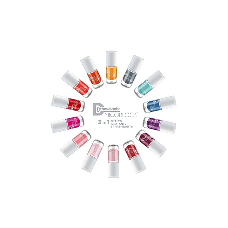 Dermovitamina - Dermovitamina Micoblock Moisturising Nail Polish, Red, 5 ml