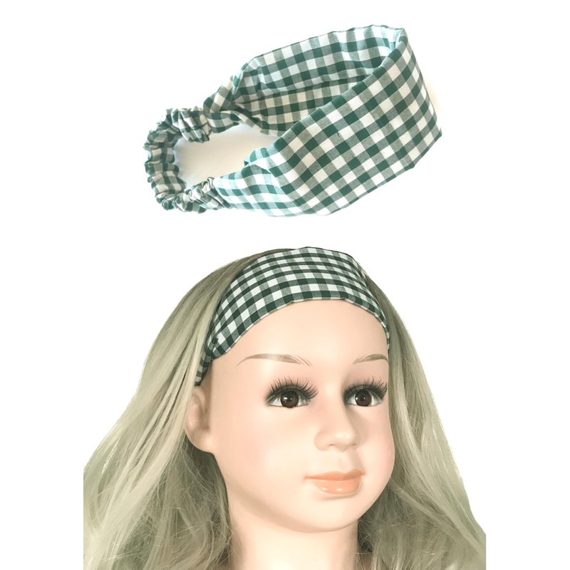 Gingham Headband. Child Sized. Suit Child Age 4 To 10