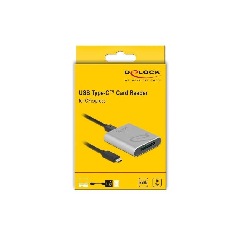 Delock USB Type-C™ Card Reader in Aluminium Housing for CFexpress