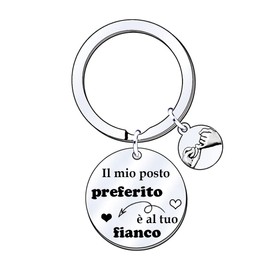 POIUYTRE Geschenke Weihnachten Paar Valentinstag Geschenk für Ihn Valentinstag für Sie Schlüsselanhänger Paar Geschenkideen Paar Geschenk für Ihn / Sie Geschenk Paar Geburtstag, 5., L