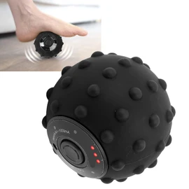 Bola de masaje vibrante, bola de masaje eléctrica de 4 velocidades rodillo de masaje de yoga eléctrico para fitness, alivio del dolor de la fascitis plantar, liberación miofascial