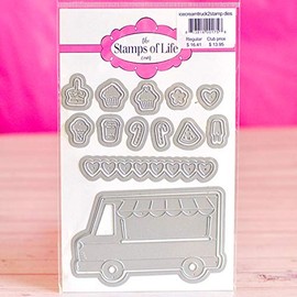 Ice Cream Truck Die Cuts for Card-Making and Scrapbooking Supplies by The Stamps of Life