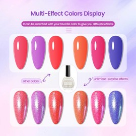 OpenLive 16.5ml Glitter Nail Polish, Shine Glitter Quick Dry, Natural Lustrous Enamel, Match Any Color for DIY Manicure & Pedicure