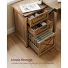 VASAGLE File Cabinet, Filing Cabinet with 3 Drawers, Printer Stand,