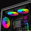 ID-COOLING NO-12015-XT-ARGB Case Fan 15mm Thickness PWM Fan ARGB Lighting