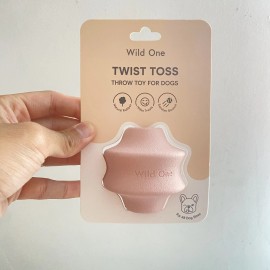 Wild One - Twist Toss - Throw Toy For Dogs - Pink, Hide Treats, Dishwasher Safe