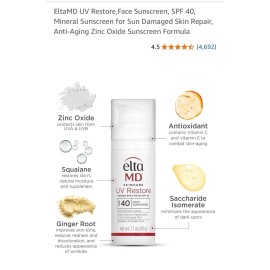 EltaMD UV Restore Tinted Face Sunscreen SPF 40 1.7 oz