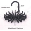 4 Pack Rotating Tie Rack Hangers - Closet Organizer Hooks