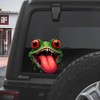 Funny Frog Car Decal, Monster Tongue Design, Waterproof Vehicle Sticker,