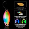 Infreecs 10 Stück UV Aktive Glow Forellen Spoon, 3.5g UV
