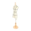 Miniature Dress Form with Stand Wood Base Sewing Mannequin Body
