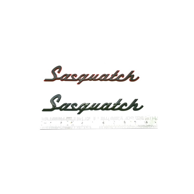 1pc Classic Sasquatch Script Nameplate Letter Emblem 3D Badge Logo