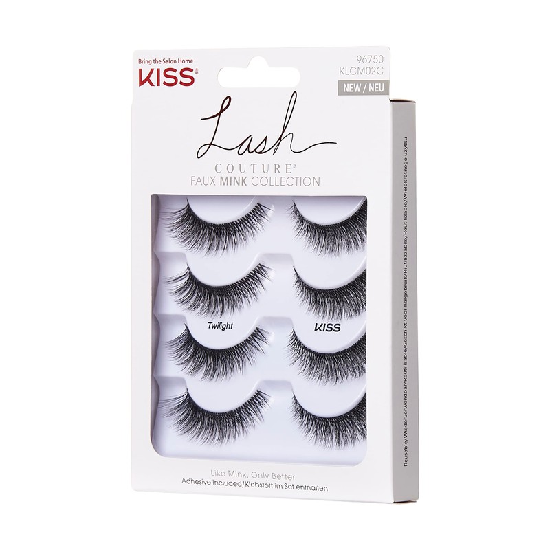 KISS Lash Couture Faux Mink Collection with Glue 96750-Twilight