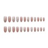 Set of 24 nail tips, with a glossy nude pink