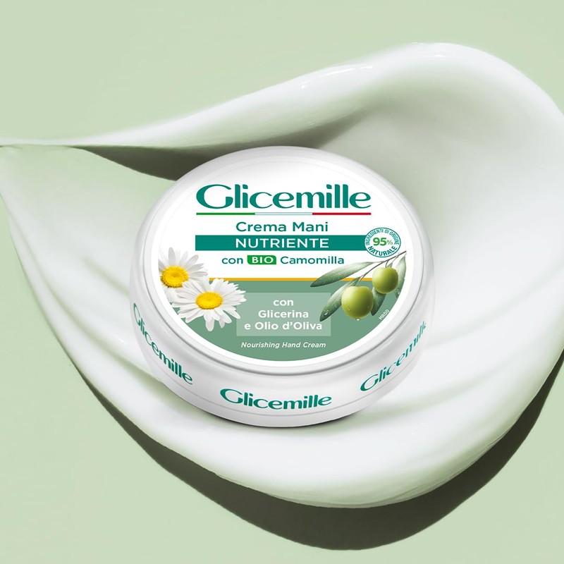 Glicemille Nourishing Hand Cream with Organic Chamomile and Glycerin 100