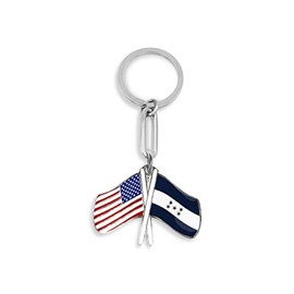 Keychain USA-HONDURAS FLAGS