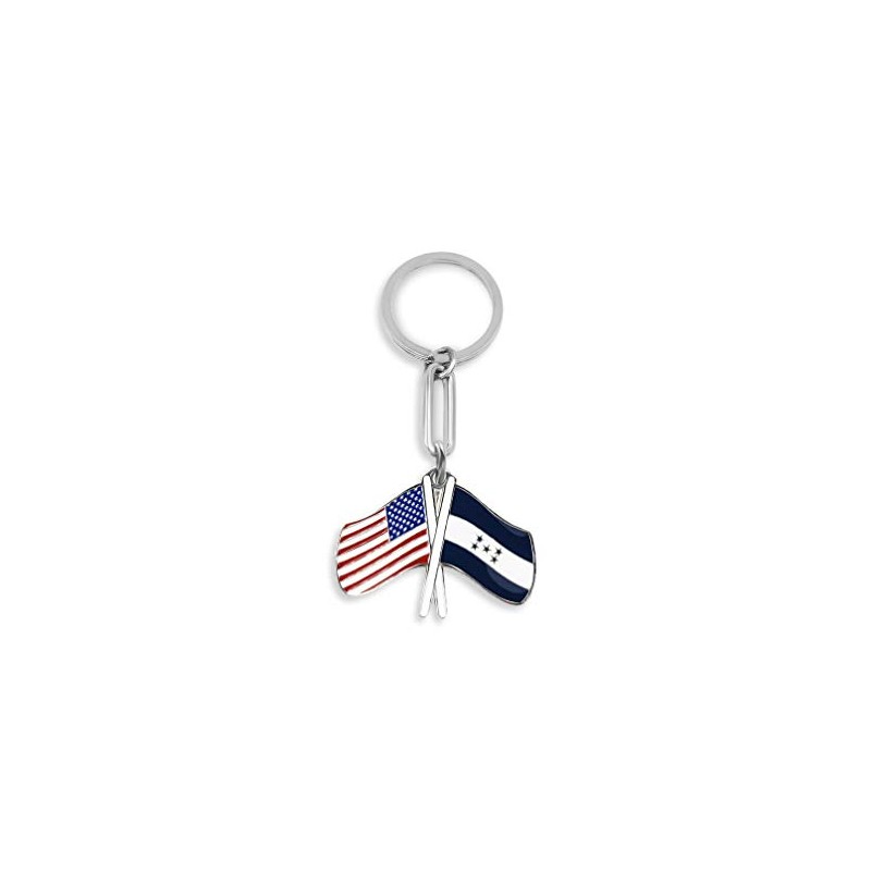 Keychain USA-HONDURAS FLAGS