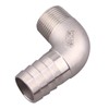 DERNORD 1" Hose Barb x 3/4" Male NPT Stainless Steel