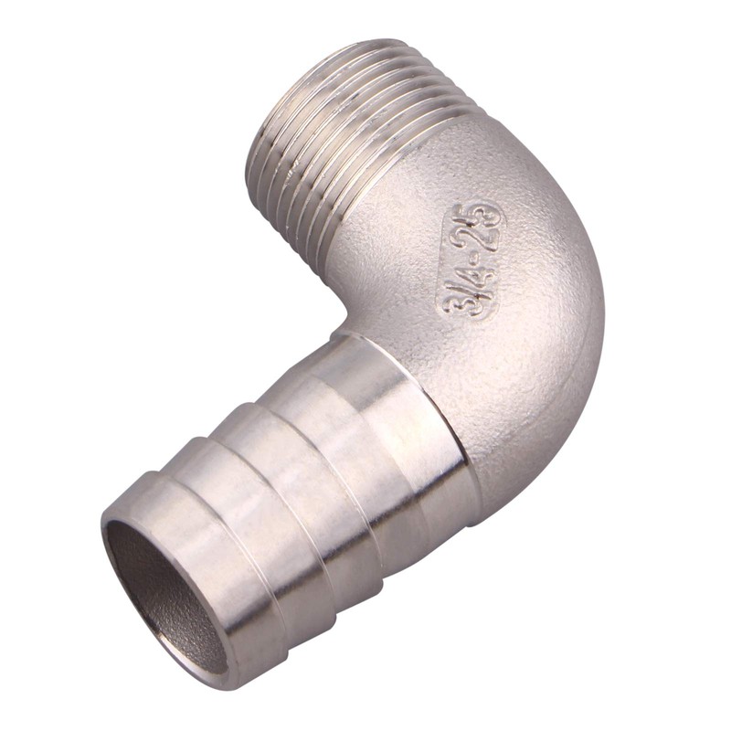 DERNORD 1" Hose Barb x 3/4" Male NPT Stainless Steel