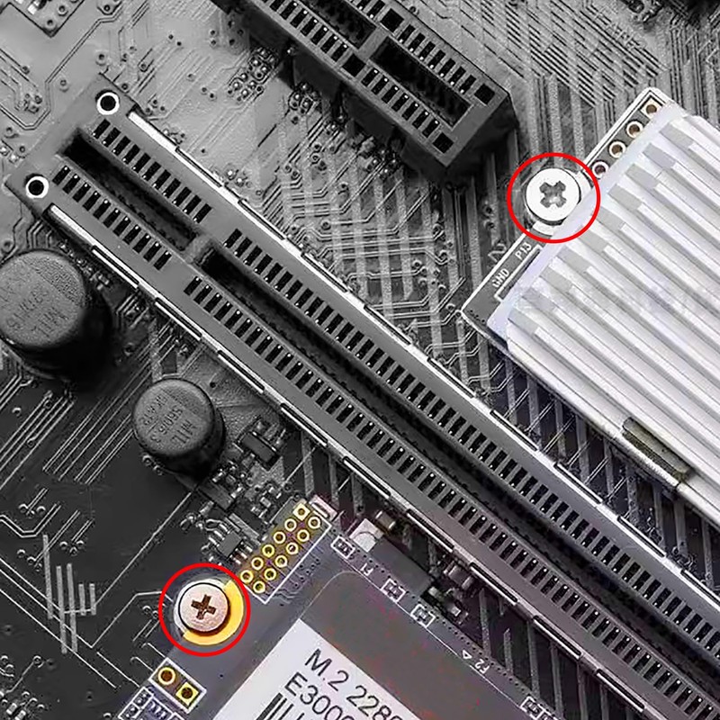 50pcs NVMe M.2 SSD Mounting Screws,Stainless Flat Phillips Head HDD