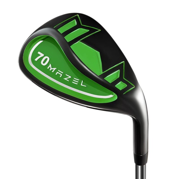MAZEL Golf Lob Wedge 70 Degree 35 Inch Right Handed, CNC Milled Face Sand Wedge,Picthing Wedge (Apple Green 70 Degree)