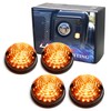 iJDMTOY 4pc Set Smoked Lens Amber LED Front & Rear