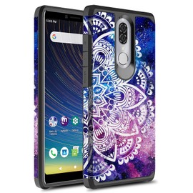 GORGCASE Case Designed for Coolpad Legacy, Slim Cute Fashion Graphic Dual-Layer Drop Protection Shock-Proof Anti-Slip Hard PC Soft TPU Bumper Girls Women Armor Protective Cover White