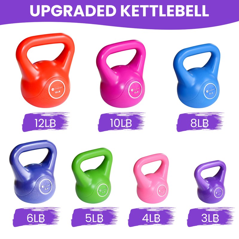 GYMENIST Exercise Kettlebell Fitness Workout Body Equipment Choose Your Weight