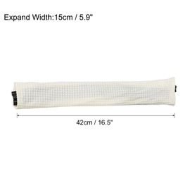 sourcing map 2 Pieces Office Chair Armrest Covers, Stretchy Armrest Covers for Computer Chairs, Protective Covers for Office Chair Armrests, White