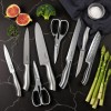 Kuisine Black 15-Piece High Carbon Stainless Steel Kitchen Knife Block