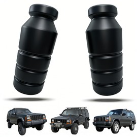 2 Pcs 5"XJ Front Bump Stops, XJ Polyurethane Extended Bump Stops Compatible with Jeep Cherokee XJ 1984-2001 Bump Stops, Black