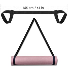 bellmeanin 2 Pack Yoga Mat Strap Yoga Mat Carry Strap Yoga Mat Carrying Strap Sling Yoga Mat Strap Accessories Multifunctional Yoga Mat Strap Adjustable Loops for all Mat Sizes