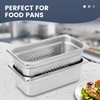 BIEAMA 1/3 Size 4" Deep, NSF Anti-Jam Perforated Stainless Steel