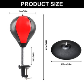 Standing Punch Bag with Super Strong Suction Cup and Table Clamp, Table Punch Bag, Office Punching Ball and Table Clamp, for Office Table and Counter, Funny Gift for Friends or Colleagues