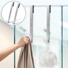 WLLHYF 2 Pack Shower Door Hooks, 10" Bathroom Towel Hooks