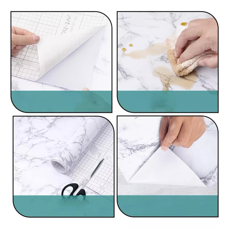 TAIMEI Patrón De Mármol Papel Tapiz Cocina Dormitorio Baño Pared