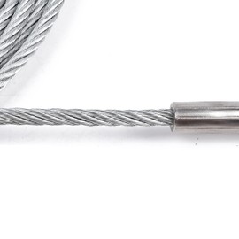 JADSOrBoBi Equalizer Cables Compatible with Rotary 2-Post Lifts SPOA10, A10i, A10iP, A10iB, Replaces N372 / BH-7529-86, 30'1/2" Wire with Threaded Studs (Set of 2)