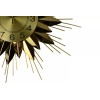 Unbranded 25" Gold Metal Starburst Wall Clock