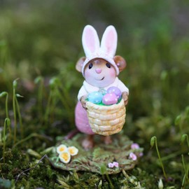 Wee Forest Folk M-719a Hoppy Easter Girl - Pink (New 2022)