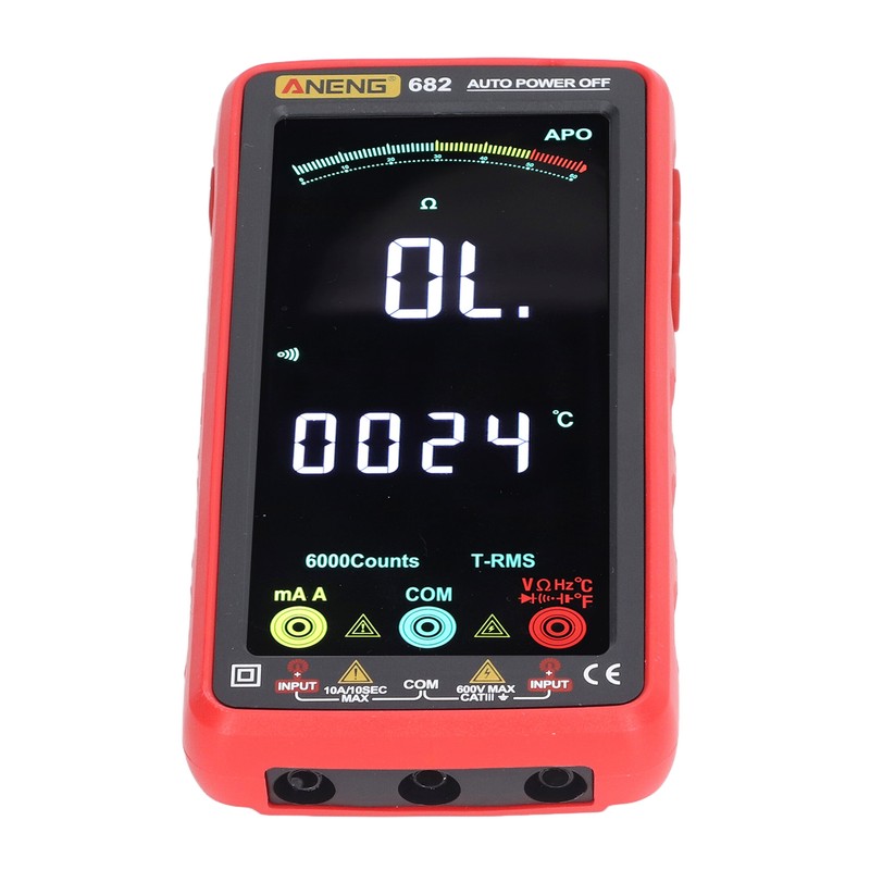 Digital Full Screen Multimeter VA LCD Auto Range Resistance Voltage