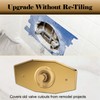 A503‑01 One-Hole Remodel Cover Plate for Mixet Bathtub and Shower